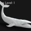 Realistic Blue Whale 3D Model Rigged 3D Model Creature Guard 43