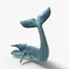 Realistic Blue Whale 3D Model Rigged 3D Model Creature Guard 28