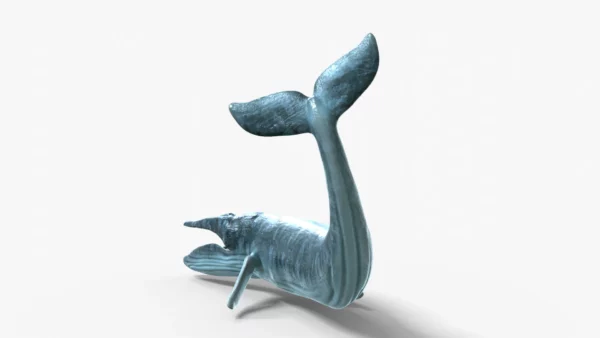 Realistic Blue Whale 3D Model Rigged 3D Model Creature Guard 4