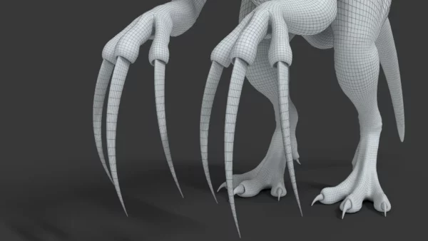 Realistic Therizinosaurus 3D Model 3D Model Creature Guard 14