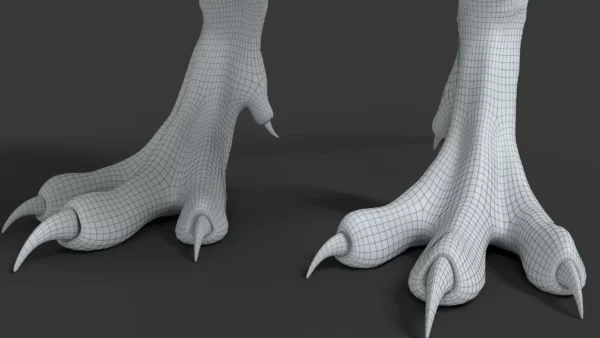 Realistic Therizinosaurus 3D Model 3D Model Creature Guard 15