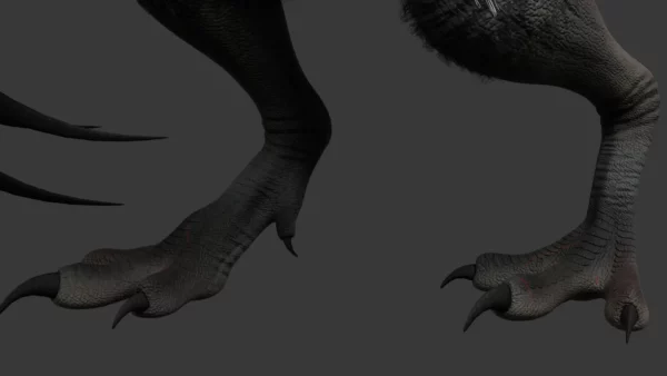Realistic Therizinosaurus 3D Model Animated (Rigged) 3D Model Creature Guard 15