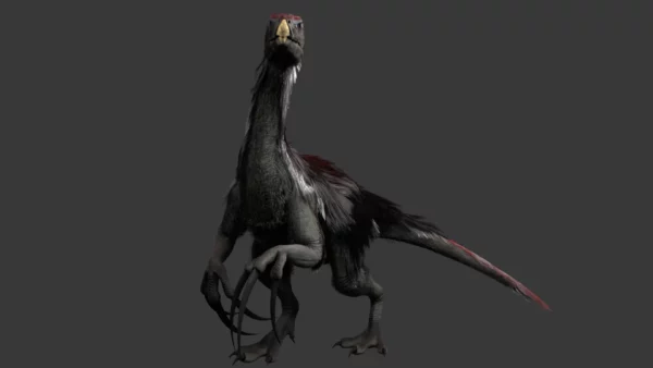 Realistic Therizinosaurus 3D Model Animated (Rigged) 3D Model Creature Guard 19