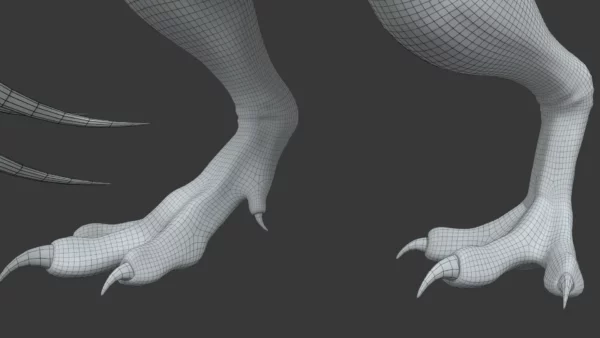 Realistic Therizinosaurus 3D Model Animated (Rigged) 3D Model Creature Guard 23