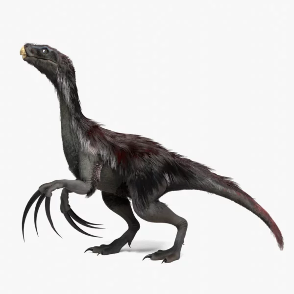 Realistic Therizinosaurus Rigged and Animated 3D Model