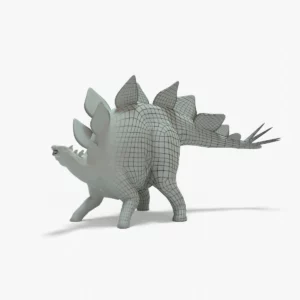 Stegosaurus 3D Model Rigged Basemesh
