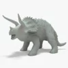 Triceratops 3D Model Rigged Basemesh