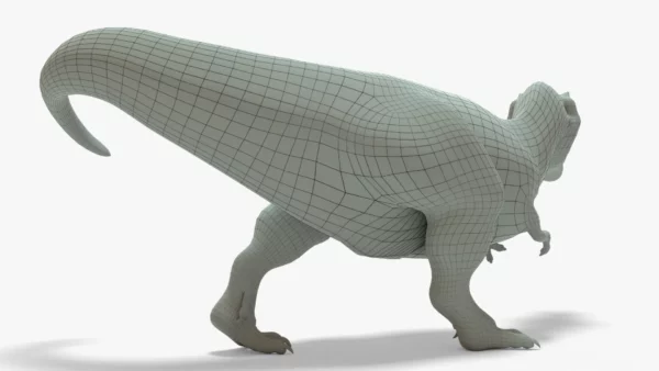 Tyrannosaurus Rex 3D Model Rigged Basemesh Skeleton 3D Model Creature Guard 11