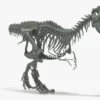 Tyrannosaurus Rex Rigged Skeleton 3D Model 3D Model Creature Guard 37