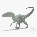 Utahraptor Rigged Basemesh