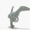 Velociraptor Rigged Basemesh 3D Model 3D Model Creature Guard 41