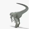 Velociraptor Rigged Basemesh 3D Model 3D Model Creature Guard 48