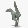Velociraptor Rigged Basemesh 3D Model 3D Model Creature Guard 38