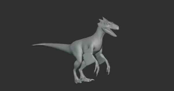 Achillobator Basemesh 3D Model Free Download 3D Model Creature Guard 4
