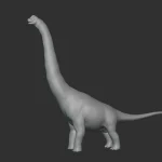 Alamosaurus Basemesh 3D Model_(3)