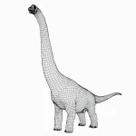 Alamosaurus Basemesh 3D Model_(8)