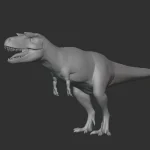 Albertosaurus Basemesh 3D Model_(2)