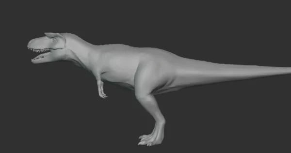 Albertosaurus Basemesh 3D Model Free Download 3D Model Creature Guard 5