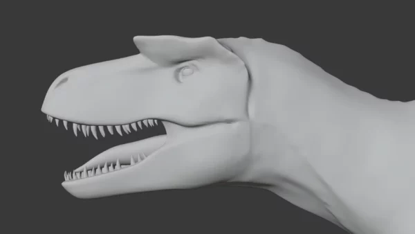 Albertosaurus Basemesh 3D Model Free Download 3D Model Creature Guard 6