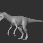 Alectrosaurus Basemesh 3D Model_(2)