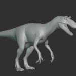 Alectrosaurus Basemesh 3D Model_(3)