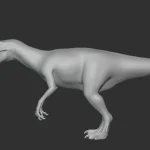 Alectrosaurus Basemesh 3D Model_(4)