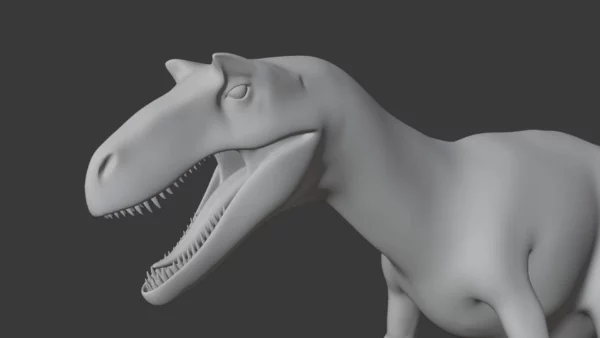 Alectrosaurus Basemesh 3D Model Free Download 3D Model Creature Guard 6