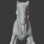 Alectrosaurus Basemesh 3D Model_(6)