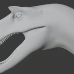 Alectrosaurus Basemesh 3D Model_(7)