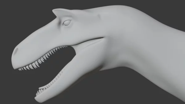 Alectrosaurus Basemesh 3D Model Free Download 3D Model Creature Guard 8