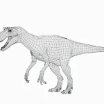 Alectrosaurus Basemesh 3D Model_(9)