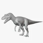 Allosaurus Basemesh 3D Model_(1)