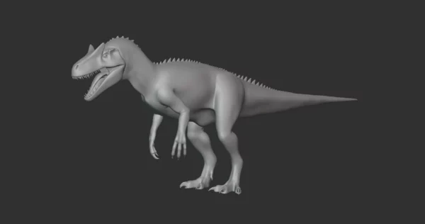 Allosaurus Basemesh 3D Model Free Download 3D Model Creature Guard 3
