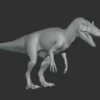 Allosaurus Basemesh 3D Model Free Download 3D Model Creature Guard 10