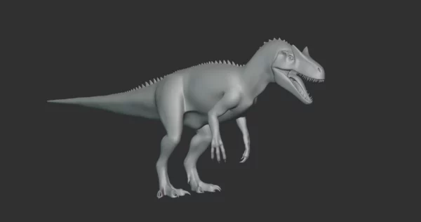 Allosaurus Basemesh 3D Model Free Download 3D Model Creature Guard 4