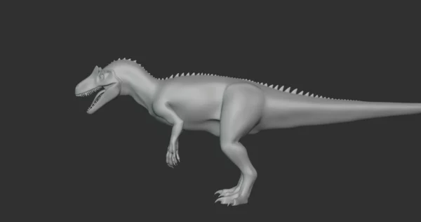 Allosaurus Basemesh 3D Model Free Download 3D Model Creature Guard 5