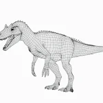 Allosaurus Basemesh 3D Model_(5)