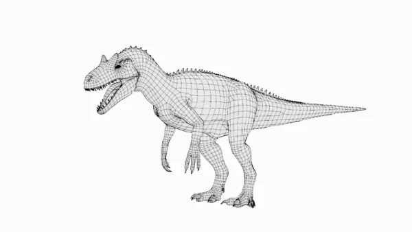 Allosaurus Basemesh 3D Model Free Download 3D Model Creature Guard 6