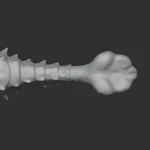 Ankylosaurus Basemesh 3D Model_(8)