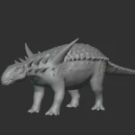 Antarctopelta Basemesh 3D Model_(3)