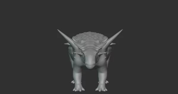 Antarctopelta Basemesh 3D Model Free Download 3D Model Creature Guard 5