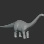 Apatosaurus Basemesh 3D Model_(3)