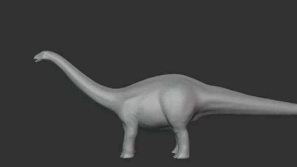 Apatosaurus Basemesh 3D Model Free Download 3D Model Creature Guard 6