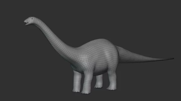 Apatosaurus Basemesh 3D Model Free Download 3D Model Creature Guard 8