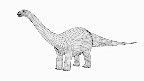 Apatosaurus Basemesh 3D Model Free Download 3D Model Creature Guard 9