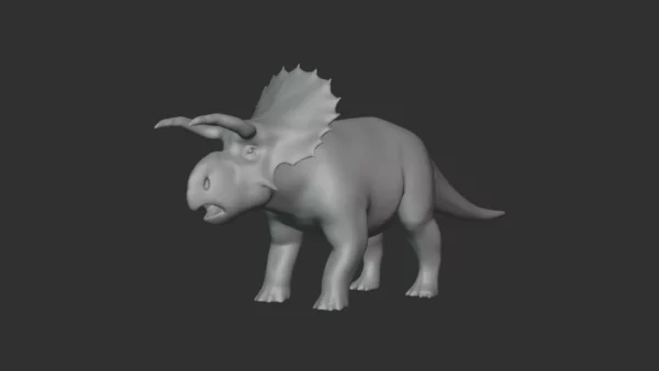 Avaceratops Basemesh 3D Model Free Download 3D Model Creature Guard 3