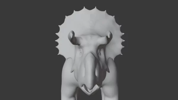 Avaceratops Basemesh 3D Model Free Download 3D Model Creature Guard 5