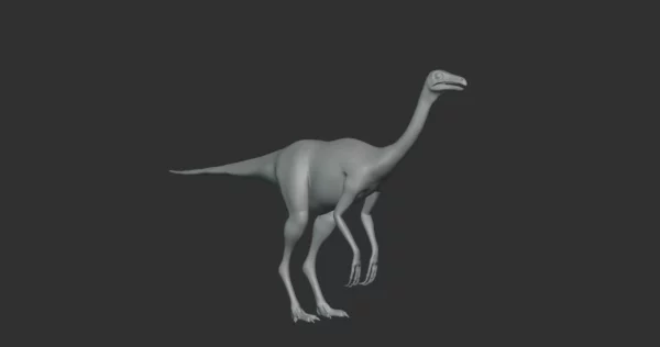 Beipiaosaurus Basemesh 3D Model Free Download 3D Model Creature Guard 4