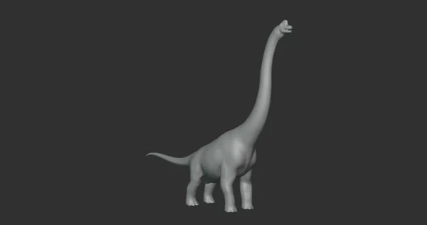 Brachiosaurus Basemesh 3D Model Free Download 3D Model Creature Guard 4