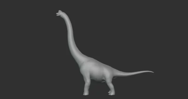 Brachiosaurus Basemesh 3D Model Free Download 3D Model Creature Guard 5